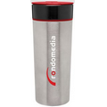 16 Oz. H2Go Fuse Tumbler - Stainless/Red